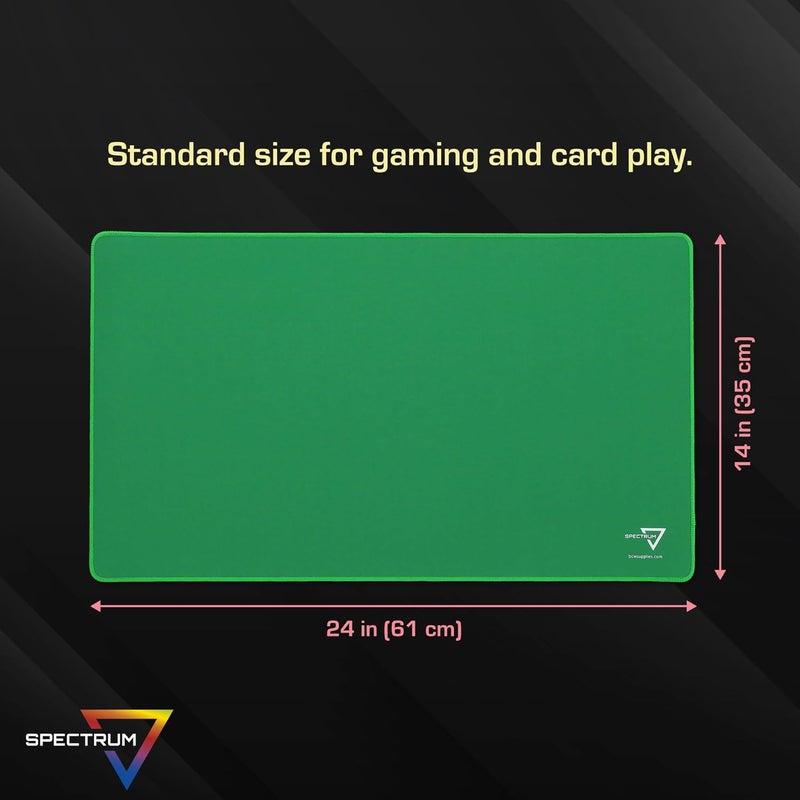 BCW Spectrum Playmat – Green (24" x 14") | Stitched Edges for Durability | Ideal for TCG, Tabletop Gaming & Magic: The Gathering - Image 3